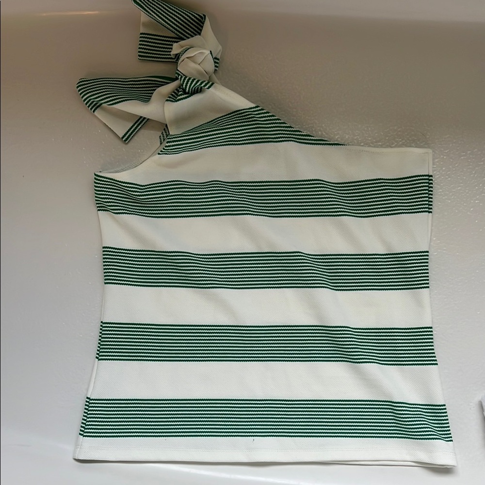 Striped One-Shoulder Top